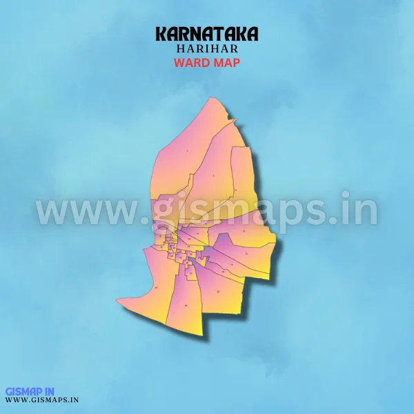 Harihar Ward Map (Karnataka)